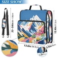 thumbnail image 2 of FORMRS Zipper Binder with Shoulder Strap 2-inch Ring 500 Sheet Capacity File Bag, Abstract Snow Mountain, 2 of 5