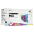 thumbnail image 6 of Disposable Face Mask, 3-Ply with Ear Loop (40 Pack of 50 Individually Wrapped - 2000 Total) - Tie Dye, 6 of 12