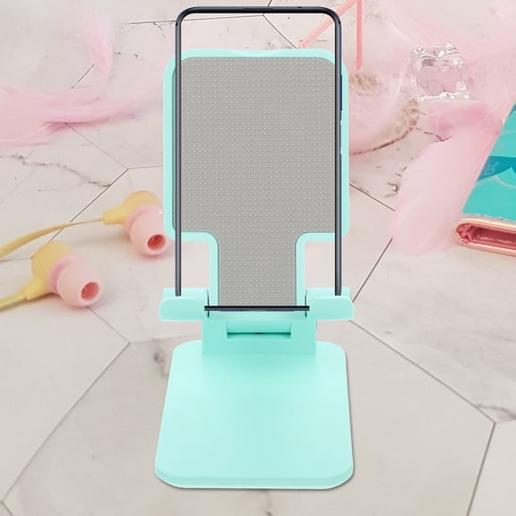 Soimiss Height Adjustable Phone Stand with Silicone Pad Folding Phone Holder for Desk