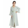 thumbnail image 4 of Girls Summer Dress Kids Girls Long Sleeve Kaftan Maxi Prayer Clothes Dresses Abaya Kid Outfits for Girls, 4 of 5