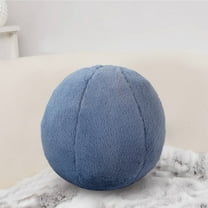 Ball Throw Pillows, Cute Throw Pillow, Round Toy Throw Pillows, Boucle Ball Pillow, Modern Ball Shaped Throw Pillow, Round Decorative Pillow for Couch, Sofa, Bedroom (Blue, 11.8 Inch)
