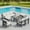 Black Frame + Khaki Cushion, variant on SERWALL 5-Piece HDPE Outdoor Patio Sofa Set, Modular Sectional Conversation Furniture, Weather-Resistant Patio Sofa, Deck, Backyard & Poolside, Grey Frame with Grey Cushionss