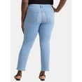 thumbnail image 3 of Terra & Sky Women's Plus Size Straight Leg Skinny Jeans, 3 of 5