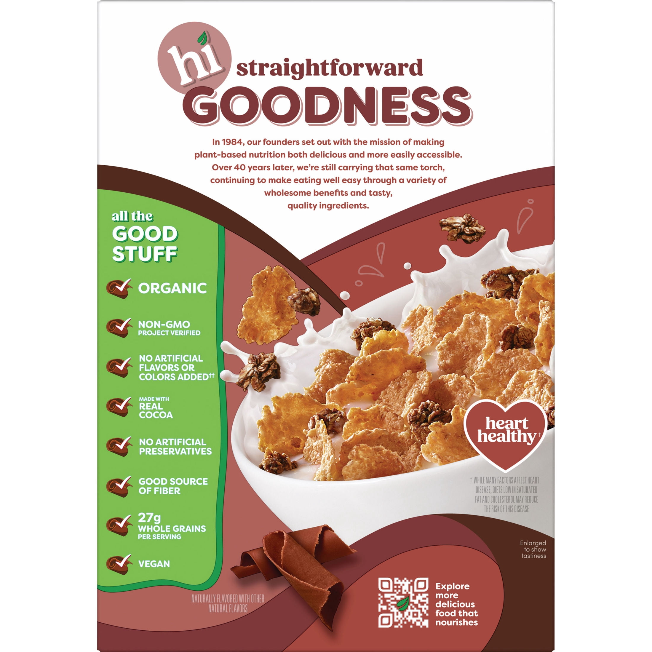 Kashi Cocoa Clusters Breakfast Cereal, Organic, 17.2 oz