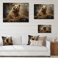 thumbnail image 4 of Designart "Boundary of the Bears II" Animals Print on Natural Pine Wood, 4 of 5