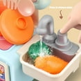 thumbnail image 4 of Danhjin Toy Kitchen, Kitchen Toy Set Equipped with Faucet and Simulation Game Sink Can Press Out Water, Pretend to Play Cooking Gamesy, 4 of 6