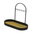 thumbnail image 2 of Organizador de encimera de baño, bandeja de tocador de baño, estante de almacenamiento, soporte para cosméticos Negro, 2 of 9
