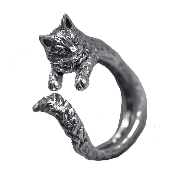 Anillo de apertura Anillo en forma de gato animal para días festivos Favores de fiesta de uso diario Fernando Anillo de apertura