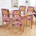 thumbnail image 2 of Yayeee 2 Pack Dining Chair Covers Stretch Parson Chairs Slipcovers Seat Protector, Cute Doughnuts Pattern, 2 of 6