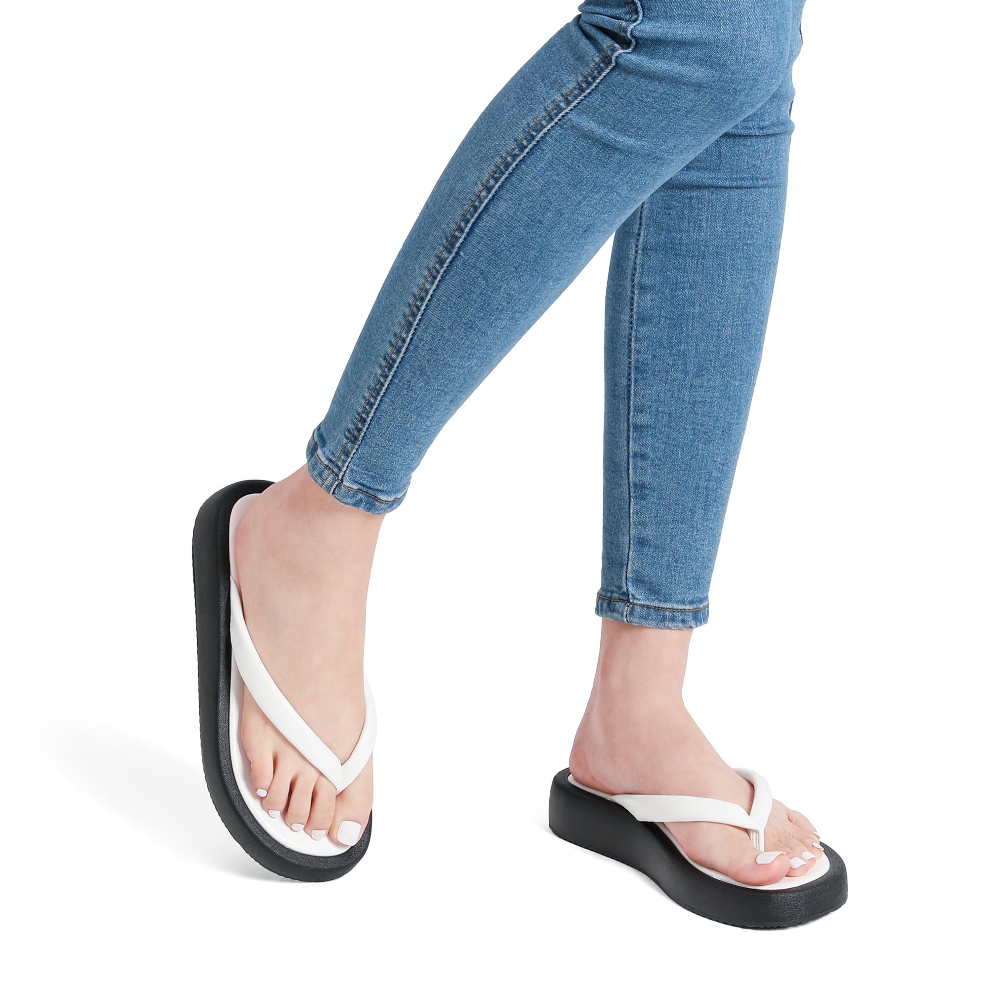クヌースマーフ platform thong sandals Dream Pairs Women Flip Flops Platform Thong Sandals