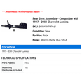 thumbnail image 2 of Rear Strut Assembly - Compatible with 1997 - 2001 Chevy Lumina 1998 1999 2000, 2 of 2