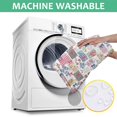thumbnail image 6 of Pioneer Flower Floral Print Pattern Square Tablecloth, Waterproof Wipeable Spillproof Washable Table Cover for Home Kitchen Party and Daily Decor 60"x60", 6 of 6