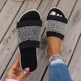 thumbnail image 4 of Modisza Mens Orthopedic Slide Sandals with Arch Support Knitted Soft Flat Slides Summer Indoor Slip on Walking Shoes Black size 7, 4 of 6