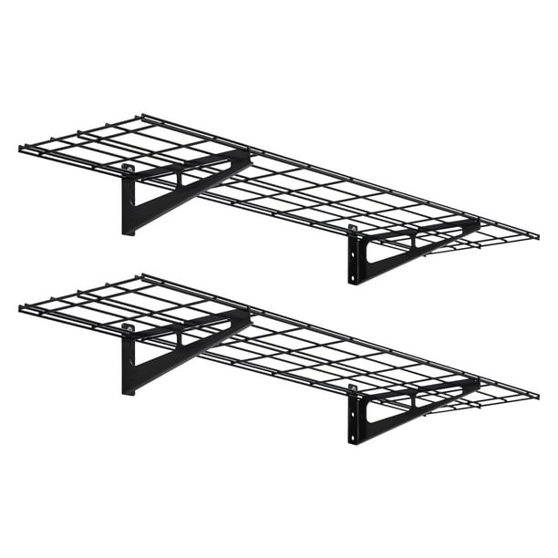 Qinaqin 2-Pack Garage cm de Anchoall Shelving Montado en Pared Estante Alturaigh Anchoeight Capacity Resistente Shelves