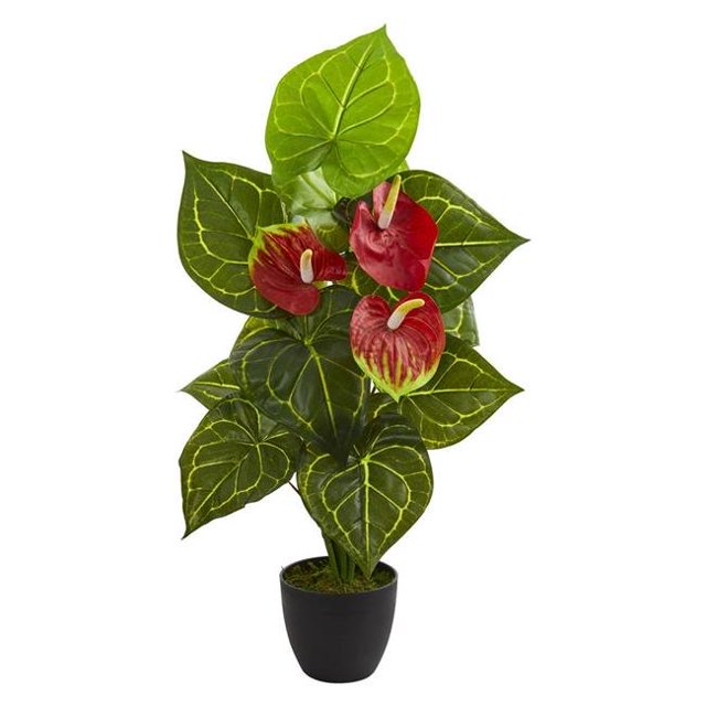 Nearly Natural 8302 30 Po Plante Artificielle d'Anthurium