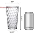 thumbnail image 3 of Amazing Abby - Glacier - 18-Ounce Plastic Tumblers (Set of 8), Plastic Drinking Glasses, All-Clear Reusable Plastic Cups, Stackable, BPA-Free, Shatter-Proof, Dishwasher-Safe, 3 of 4