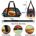 thumbnail image 2 of Qzjjjmy Bowling Kids Duffel Overnight Bag for Teen Boys Men Sport Duffel Bag Travel Bag, 2 of 7