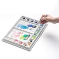 thumbnail image 2 of Artist's Loft Porcelain Rectangle Paint Palette - 19-Well Large Mixing Tray for Watercolor and Gouache - White - 13.1" x 9.7" - 1-Pack, 2 of 8