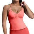 thumbnail image 1 of MIASHUI Camisoles pour Femmes Été Sans Manches Haut Décontracté avec Soutien-Gorge Intégré, Rose Pâle, TP, 1 of 5