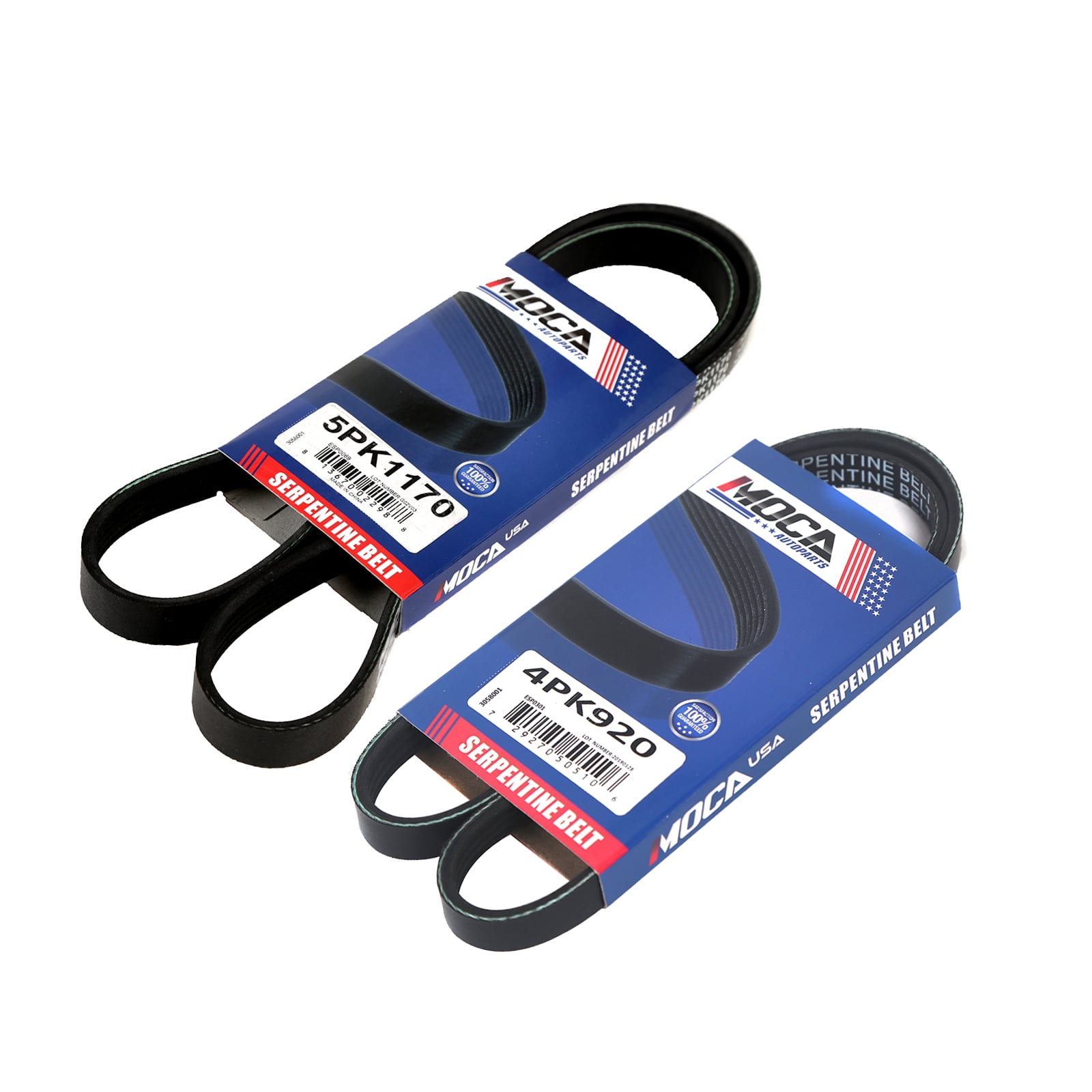 MOCA AUTOPARTS Serpentine Belt Set Alternator AC Power Steering Fit for