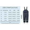 thumbnail image 4 of TOOYOU Boys Girls Romper Toddler Water Proof Rain Pants Dungarees Windbreak Cute Suspender Trousers Pants For Boys And Girls Children Fashion Rain Wear Dark Blue Size 6-7 Years, 4 of 8