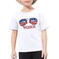 thumbnail image 1 of Toddler American Flag T-Shirt for Boys Girls Love Graphic Tee 4th of July Shirt Kids Patriotic Heart Tee Tops, 1 of 6