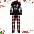 thumbnail image 2 of Odeerbi Christmas Pajamas for Family Holiday Plaid Long Sleeve Family Christmas Pajamas Matching Sets Mom Print Parent-child Suit Two-Piece Sleepwear Xmas Family Matching PJs Set Black, 2 of 5