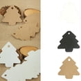 thumbnail image 2 of 100Pcs Solid Color Label Kraft Paper Blank Hang Solid Color Gift Tags Tags Christmas Tree Party Favor Notes Gift Card Hi.FANCY, 2 of 9