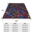 thumbnail image 3 of Bixox Fleece Blanket Colorful Shells Pattern Super Soft Double-Sided Microfiber Flannel Blanket for Sofa, Bed, Couch,Suitable for All Seasons - 50"x40", 3 of 5