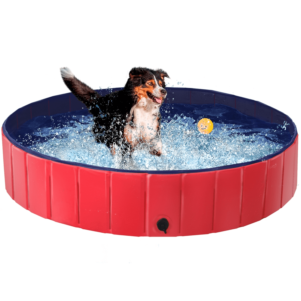 Yaheetech Foldable Pet Swimming Pool Multiple Bath Tub Dog Puppy Shower