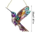 thumbnail image 5 of Yooshoverk Hummingbird Sun Catcher Acrylic Window Ornament Reflective Prism Wall Hanging Decor Garden Art Rainbow Maker Random Cord, 5 of 5