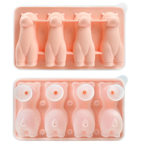 Fun Alpaca-Shaped Ice Tray With Lid And Funnel - Perfect For Parties & Drinks!
