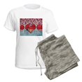 thumbnail image 5 of CafePress - Boston Terrier Love Heart Trees Pajamas - Women's Short Sleeve Print T-Shirt and Pants Light Cotton Pajama Set, 5 of 7