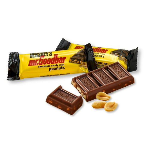 Hershey's Mr. Goodbar Milk Chocolate with Peanuts Candy Bars ā Snack Size ā Bulk Value Pack