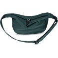 thumbnail image 2 of (Verde) 1pc Pequeño bolso de bola de masa de moda Bolso de hombro de viajero Bolso cruzado Mujeres Hombres Moda Mini bolso de media luna con correa de hombro ajustable, 2 cremalleras Bolso de nailon, 2 of 5