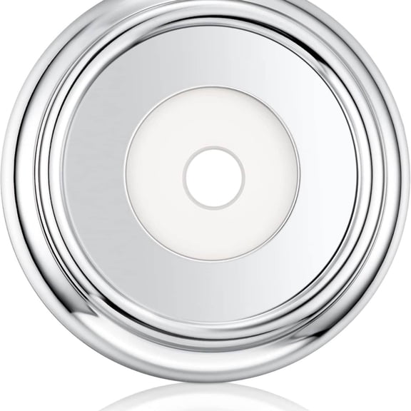 Metal Tub Spout Cover Ring 1 1/2 Inch ID 3 5/8 Inch OD Bathroom Bathtub Faucet Cover Plate With Foam Gasket Black Plumbing Trim Ring For Tub Spout Remodeling And