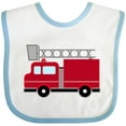 thumbnail image 3 of Inktastic Red Firefighter Fire Truck Boys or Girls Baby Bib, 3 of 4