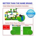 thumbnail image 2 of Brickyard Blocks 4 Baseplates, Design 10 x 10 Inches Large Thick Base Plates Bricks, Table or Displaying Toys (Green, Blue, Gray, Sand - 4-Pack, Assorted), 2 of 3