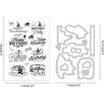 thumbnail image 5 of Birthday Theme Clear Stamps and Die Cuts Words Silicone Stamps Cards and Metal Cutting Dies for Card Making and DIY Embossing Scrapbooking, 5 of 6