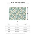 thumbnail image 5 of Disketp Lilies Flowers Flannel Blankets - Thick and Warm Blanket for Winter, Soft Fuzzy Plush King Blanket for All Seasons60"x50", 5 of 6