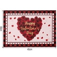 thumbnail image 3 of Valentines Placemats Set of 4 for Dining Table, Washable Farmhouse Placemats Non-Slip Heat-Resistant Kitchen Table Mats for Holiday Parties, 3 of 7