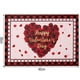 thumbnail image 3 of manteles individuales de San Valentín con diseño de corazones para la mesa del comedor, de algodón y lino, lavables, con cuadros rojos de búfalo, 30 x 45 cm., 3 of 6