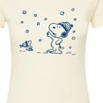 thumbnail image 3 of Peanuts - Snow Snoopy And Woodstock - Juniors Fitted Graphic T-Shirt, 3 of 6