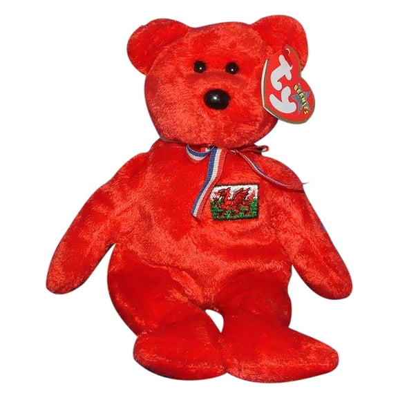 Ty Beanie Baby: Wales the Bear - Flag - Wales Exclusive | Stuffed Animal | MWMT