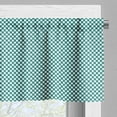 thumbnail image 5 of Ambesonne Teal Valance & Curtain, European Style Dotted, 55"x24", Teal White, 5 of 6