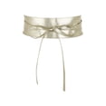 thumbnail image 1 of Cinturón Obi de Cuero Sintético para Mujeres Inspire Chic para Vestido de Noche Color Dorado Claro Talla Única, 1 of 7