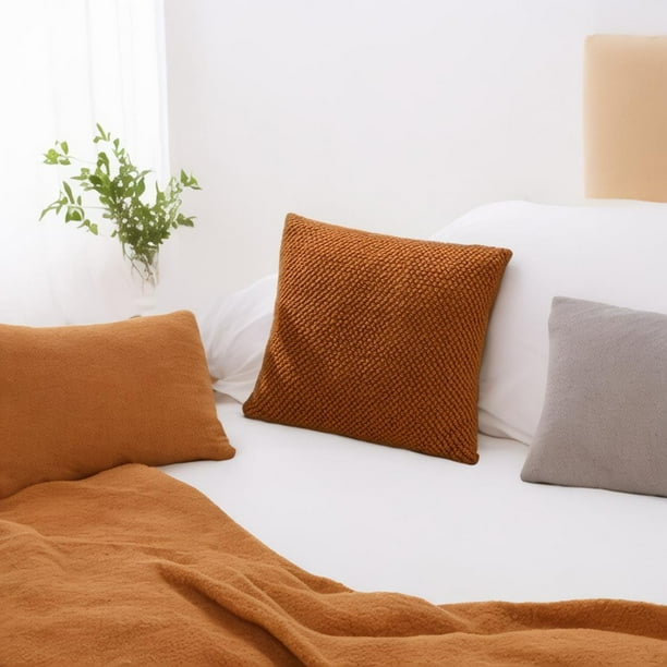 Solid Color Woven Knitted Pillow