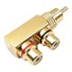 thumbnail image 1 of Adaptador divisor RCA 90 gra conectores RCA RCA Audio Video Splitter, 1 of 8