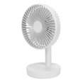 TUMALL Portable Small Desk Fan Cooler Cooling USB Rechargeable Desktop