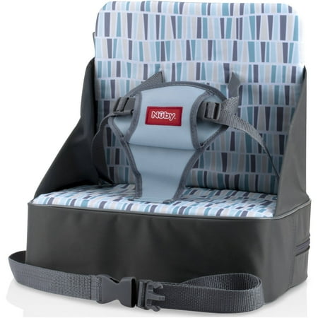 Nuby Fabric Booster Seat, Gray (Best Booster Chair For Eating)